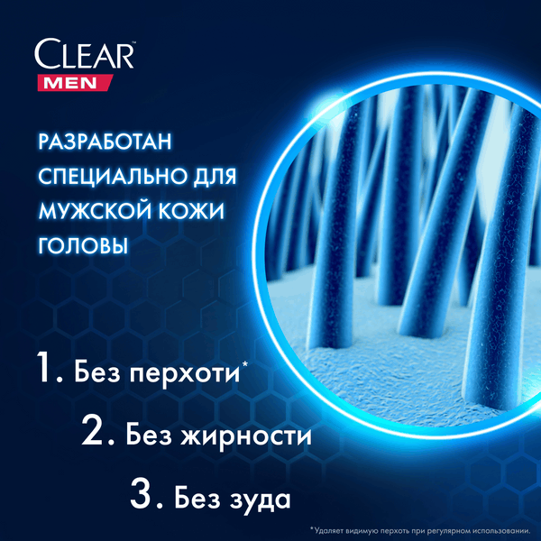 Шампунь-гель для душа Clear Против перхоти 2в1 мужской Активспорт  (610мл)