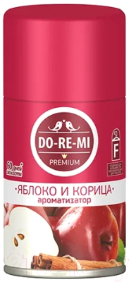 Сменный блок для освежителя воздуха DoReMi Premium Яблоко и корица (250мл)