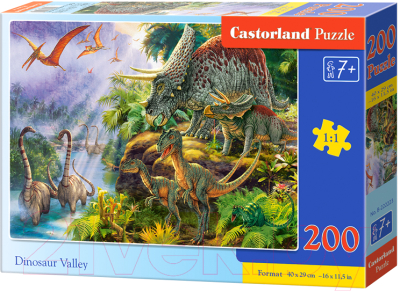 Пазл Castorland Premium Долина динозавров / B-222223 (200эл)