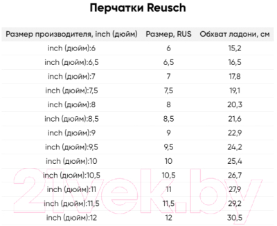 Перчатки лыжные Reusch Isidro GTX / 4901319-7701 (р-р 9.5, Black/White)