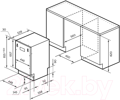 Купить Посудомоечная машина Lex PM 4573 B  