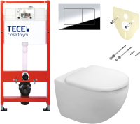 

Унитаз подвесной с инсталляцией Duravit, Architec 45720900A1 + 9400412