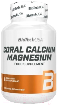 Мультиминеральный комплекс BioTechUSA Coral Calcium Magnesium / I00005188 (100 таблеток)