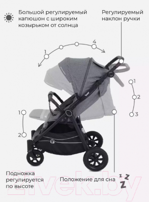Детская прогулочная коляска Rant Beat Air / RA850 (Koala Grey)