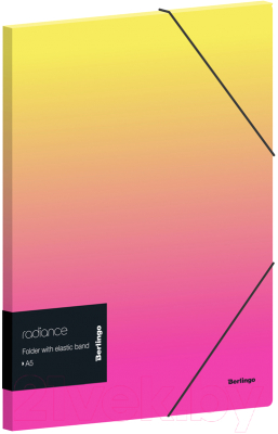 Папка для бумаг Berlingo Radiance / FB5_A5001 (желтый/розовый)