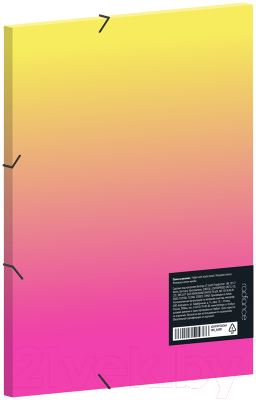 Папка для бумаг Berlingo Radiance / FB5_A5001 (желтый/розовый)
