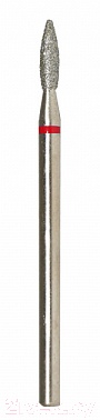 Фреза для маникюра RuNail Алмазная пламя 2.1мм абразив мелкий №6538