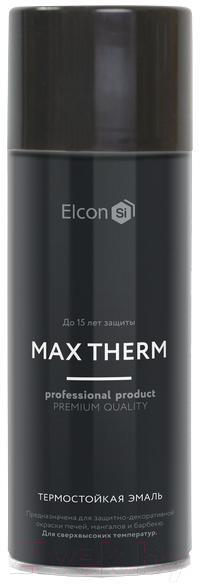 Эмаль Elcon Термостойкая до 400C (520мл, коричневый)