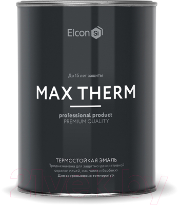 Эмаль Elcon Термостойкая до 400C (800г, серый)