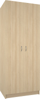 Шкаф МДК ШК1 для одежды 2-х дверный 780x596x2000 (дуб млечный) - 