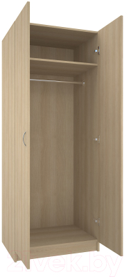 Шкаф МДК ШК1 для одежды 2-х дверный 780x596x2000 (дуб млечный)