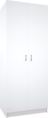 Шкаф МДК ШК1 для одежды 2-х дверный 780x596x2000 (белый)