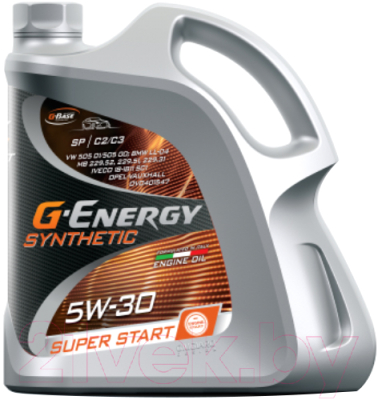 Моторное масло G-Energy Synthetic Super Start 5W30 / 253142401 (5л)