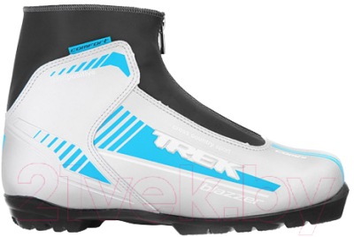 Ботинки для беговых лыж TREK Blazzer Comfort NNN (серебристый/голубой, р-р 42)