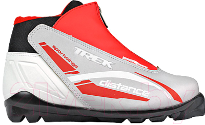 Ботинки для беговых лыж TREK Distance Comfort SNS (серебро/красный, р-р 43)