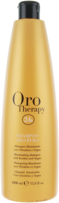 Шампунь для волос Fanola Oro Therapy 24k Oro Puro с аргановым маслом и микрочаст. золота (1л)