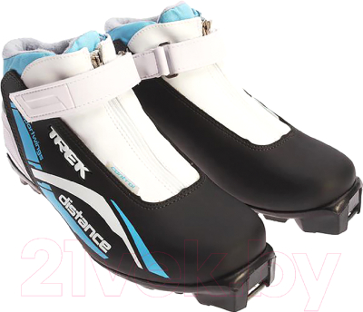 Ботинки для беговых лыж TREK Distance Control SNS (черный/голубой, р-р 42)