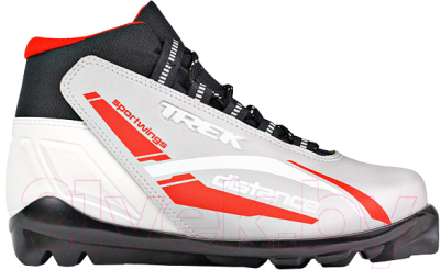 Ботинки для беговых лыж TREK Distance SNS (серебристый/красный, р-р 41)
