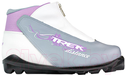 Ботинки для беговых лыж TREK Distance Women Comfort SNS (серый металлик/сиреневый, р-р 41)