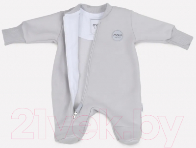 Комбинезон для малышей MOWbaby Ruby 9-12м / 153/4-9-12 (Arctic Grey)