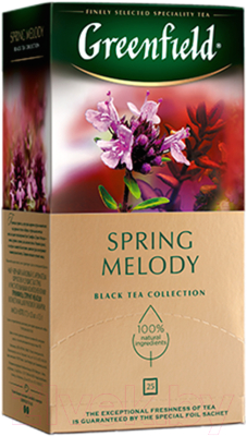 GREENFIELD Spring Melody (25пак) Чай пакетированный купить в Минске ...