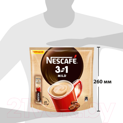 Кофе растворимый Nescafe 3в1 Мягкий (20шт)