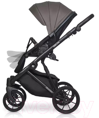 Детская универсальная коляска Riko Basic Delta Ecco 3 в 1 (12/мокко)