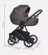 Миниатюра изображения товара Детская универсальная коляска Riko Basic Delta Ecco 3 в 1 (12/мокко)