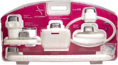 Набор аксессуаров для ванной и туалета Primanova M-02901 (белый)