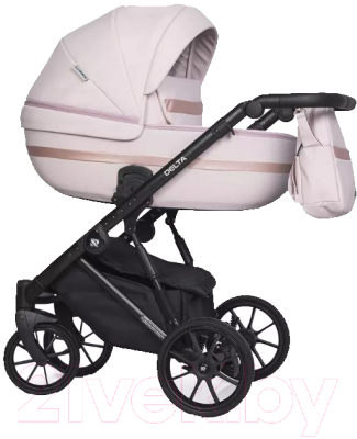 Детская универсальная коляска Riko Basic Delta Ecco 3 в 1 (14/светло-розовый)