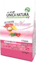 Сухой корм для собак Unica Natura Maxi ветчина, рис, картофель (2.5кг) - 
