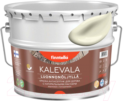 Краска Finntella Kalevala Матовая Kermainen / F-13-1-9-FL121 (9л, желто-белый)