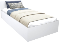 Односпальная кровать МДК КР10 100x200/700x1052x2032 (белый) - 