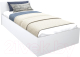 Односпальная кровать МДК КР10 100x200/700x1052x2032 (белый) - 