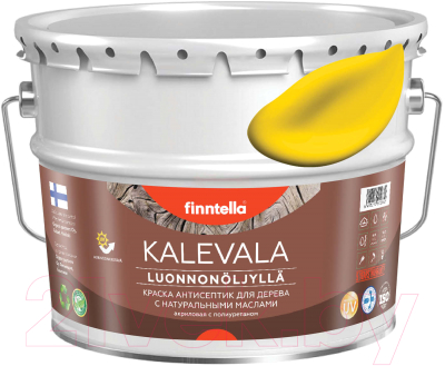 Краска Finntella Kalevala Матовая Keltainen / F-13-1-9-FL129 (9л, желтый)