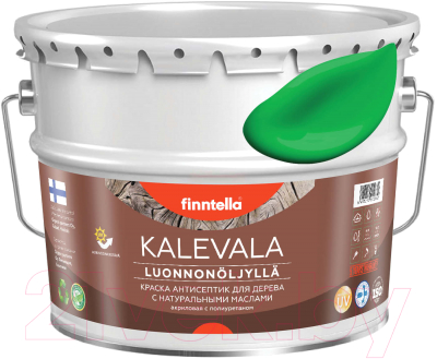 Краска Finntella Kalevala Матовая Niitty / F-13-1-9-FL131 (9л, луговой зеленый)