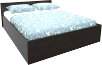 Двуспальная кровать МДК КР13 160x200/700x1652x2032 (венге) - 
