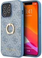 

Чехол-накладка Guess, PU Leather 4G With Ring Stand д/iPhone 13 Pro Max/GUHCP13X4GMRBL