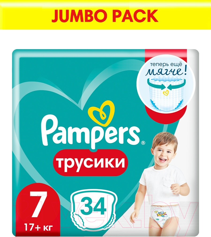 Подгузники-трусики детские Pampers Pants 7