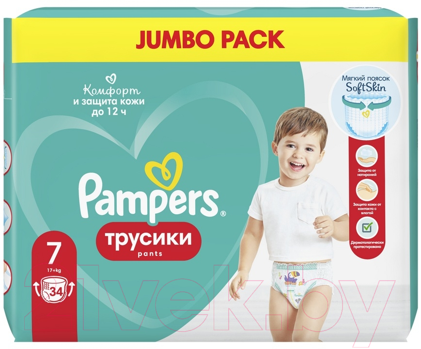 Подгузники-трусики детские Pampers Pants 7