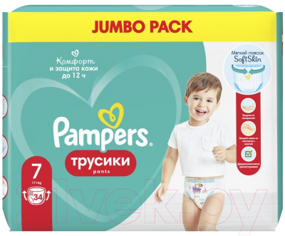 Подгузники-трусики детские Pampers Pants 7 (34шт)