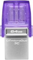 Usb flash накопитель Kingston Data Traveler MicroDuo 64Gb (DTDUO3CG3/64GB) - 