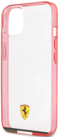 

Чехол-накладка CG-Mobile, Ferrari Italia Stripe Transparent для iPhone 13 / FEHCP13MBITR
