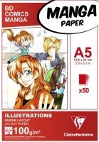 Скетчбук Clairefontaine Manga Illustrations / 94041C - 