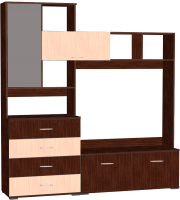 

Стенка МДК, ГТ2 под ТВ с полками и комодом 2120x2000x450