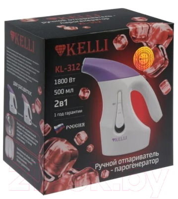Изображение товара Отпариватель Kelli KL-312 (сиреневый)