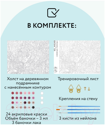 Изображение товара Картина по номерам Три совы Нежные пионы / КХ_44149
