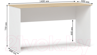 Письменный стол Soma СП14 (дуб сонома/белый)