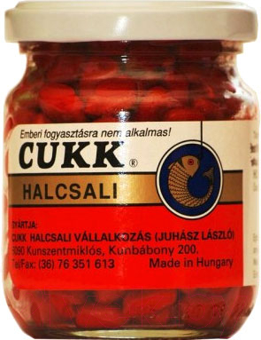 Насадка рыболовная CUKK Кукуруза крупная Клубника / 4887 (220мл, красный)