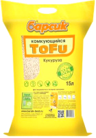 Наполнитель для туалета Барсик Tofu Кукурузный / 92088 (15л/8.1кг) - 